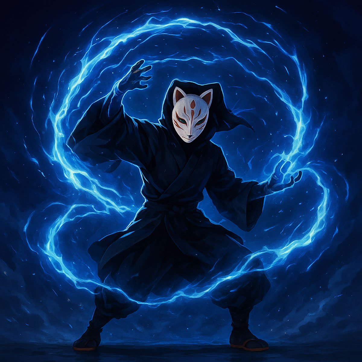 Kitsune Samurai vs Ninja Performance