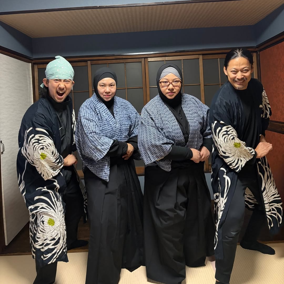 Muslim women can also enjoy samurai cosplay.