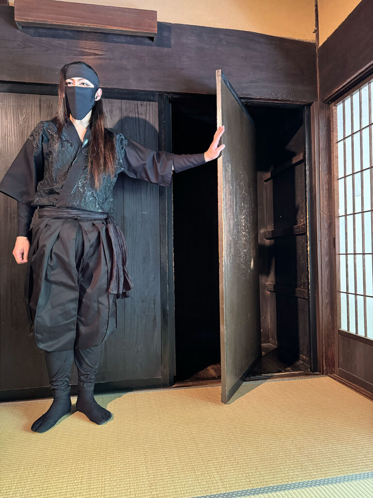 hidden door in a ninja house